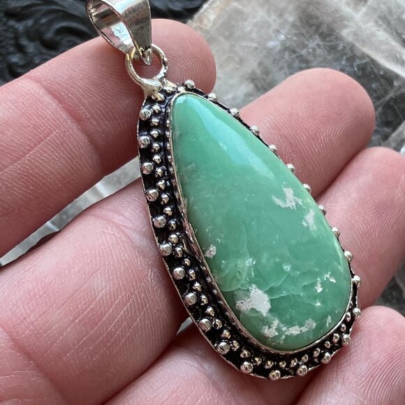 Variscite Crystal Stone Jewelry Pendant - Picture 3 of 7
